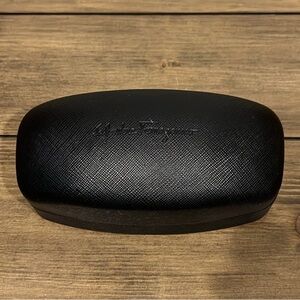 Salvatore Ferragamo black sun glasses holder